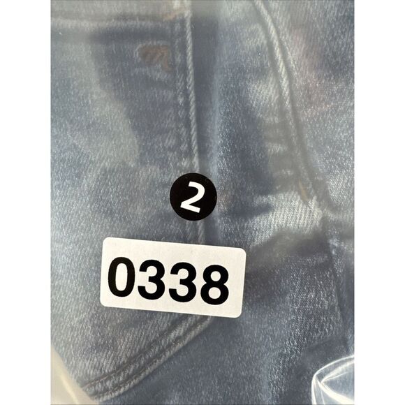 Madewell 9'' Mid-Rise Skinny Crop Womens 26 Blue Medium Wash Button Fly - Picture 11 of 11